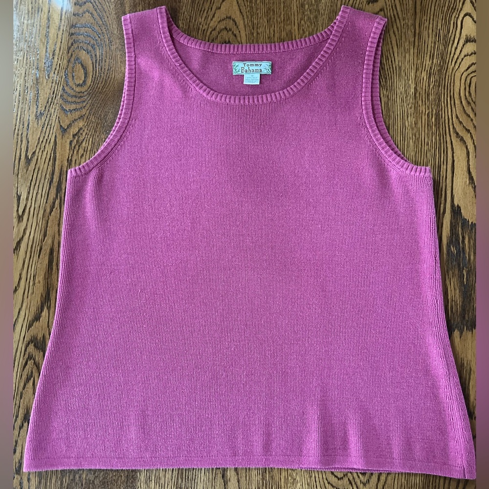 Tommy Bahama Knit Sleeveless Top SZ M